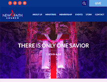 Tablet Screenshot of newfaithchurch.org